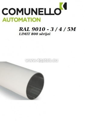 Круглая алюминиевая стрела COMUNELLO LIMIT RAL 9010 3/4 / 5M