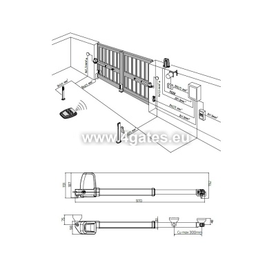 Drehtorantriebsmotor BFT ATHOS AC A40