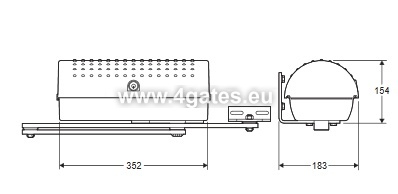 Automatisierungsanlagen für zweiflügelige Tore BFT  IGEA BT FRA THALIA 24V KIT