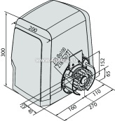 Skyveportmotor BFT ARES ULTRA BT A1500