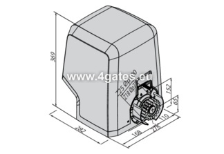 Sliding gate motor BFT ICARO ULTRA AC A2000