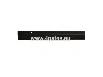 Door brush/black/aluminum L24mm x 1000mm / LU